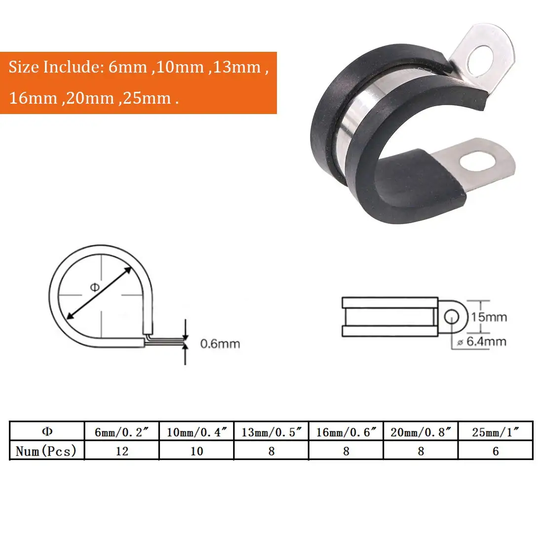 Зажимы для проволоки из нержавеющей стали 52 шт. | Строительство и ремонт