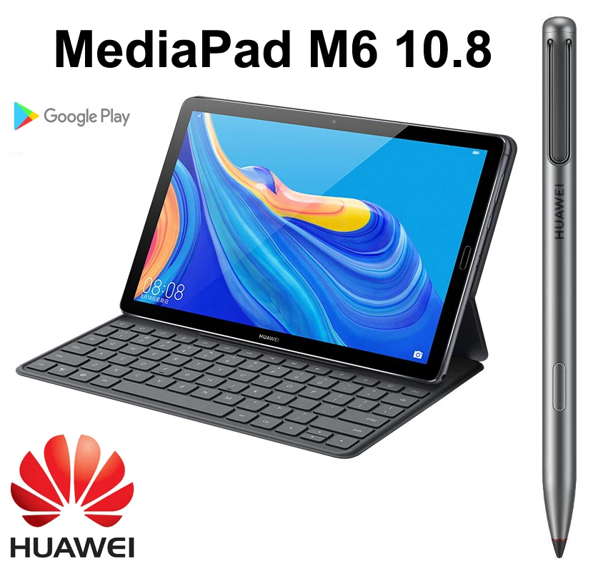 HUAWEI MediaPad M6 планшетный ПК 4G 10,8 дюймов 2560x1600 экран Восьмиядерный процессор отпечаток пальца с клавиатурой+ ручка батарея длительного срока службы