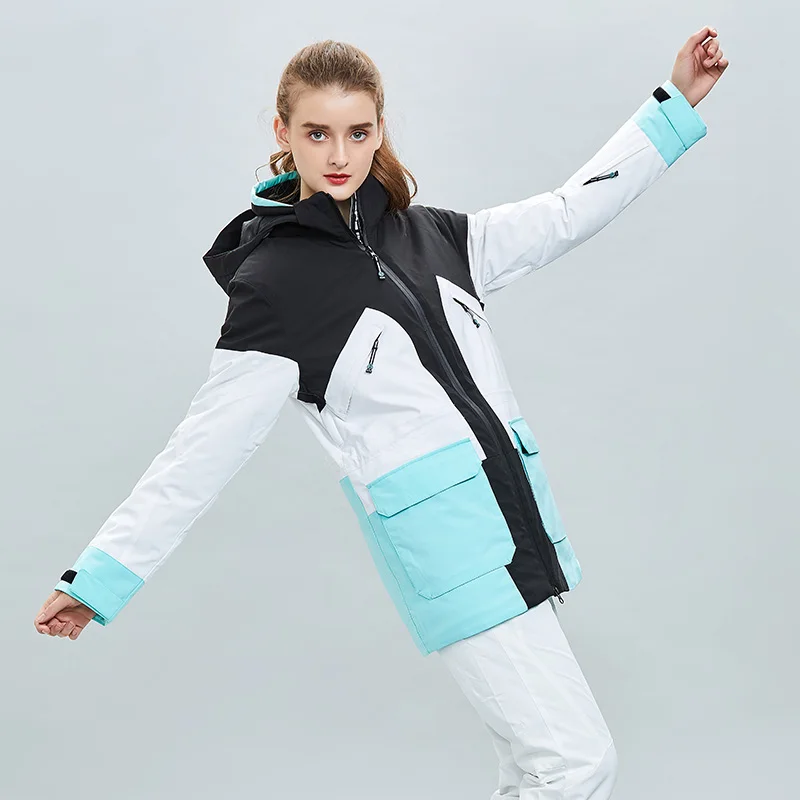 Женская новая лыжная куртка для сноуборда водонепроницаемая зимняя спортивная