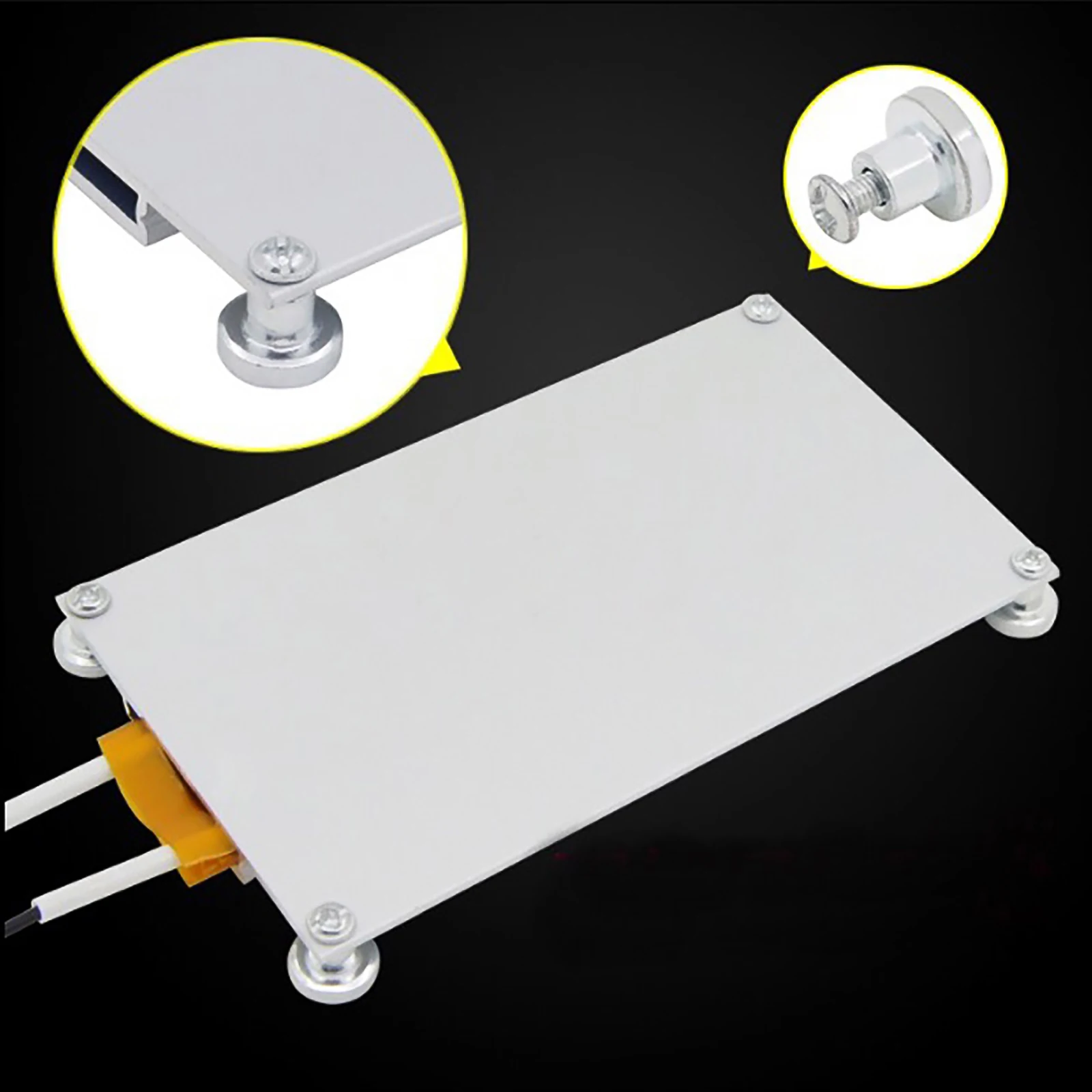 

12x7cm LED Lamp Remover BGA Demolition Chip Welding Soldering Station Aluminum PTC Heating Plate 300W 260 Degree Heating Plate