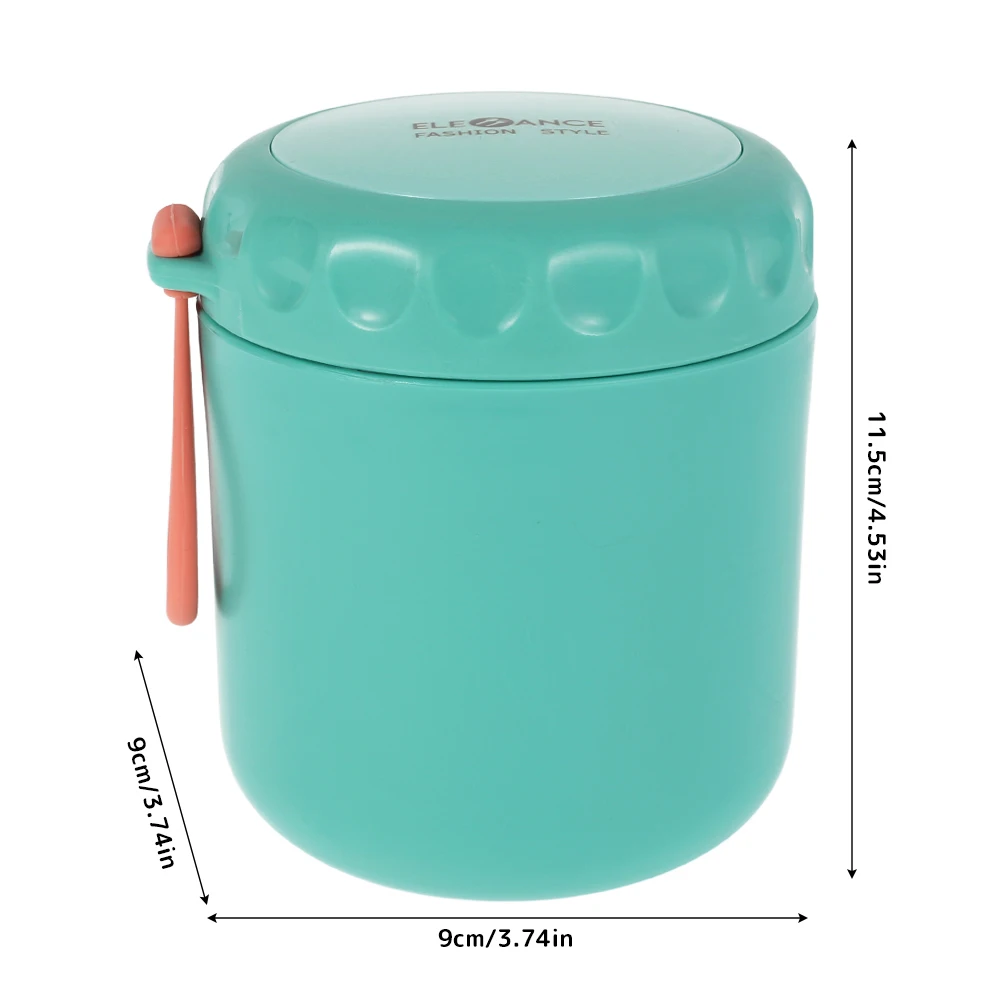 

Insulated Lunch Box Sealed Soup Cup with Stainless Steel Liner Hand-Held Portable Food Jar for Picnic School Office 430ml
