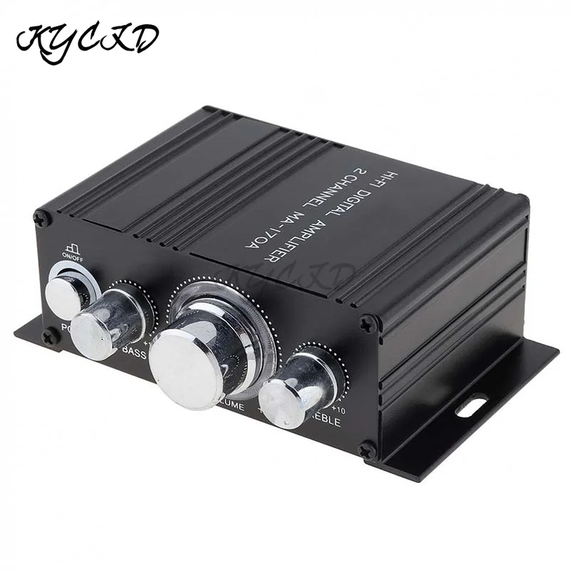 

Mini Bluetooth Home Amplifier 2.0 Channel 20W+20W Stereo HiFi BASS Treble Subwoofer Music Player Amplificador For Car Speaker