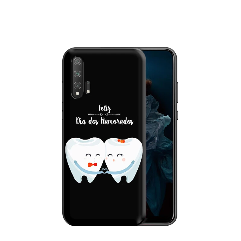 Милый силиконовый чехол с зубами для Huawei Honor V30 30 8 8A 8X 8C 9 9X 10 Note View 20 20S Pro Lite |