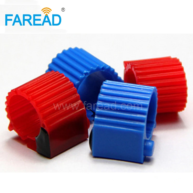 Free shipping x100pcs ISO11784/5 FDX-B ABS 9mm EM4305 134.2KHz RFID Animal Tag Electronic pigeon Ring For for racing | Безопасность и