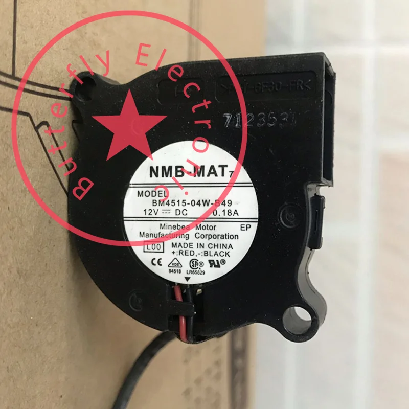 

Совершенно новый оригинальный BM4515-04W-B49 DC 12V 0.18A охлаждающий вентилятор охлаждения 4515