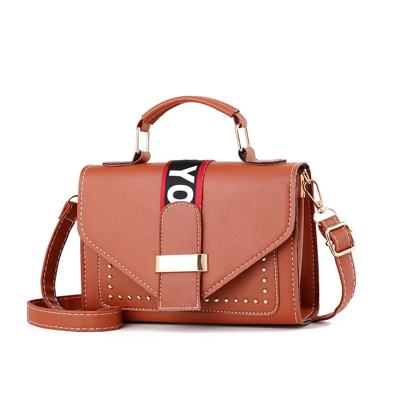 

New Fashion Messenger Bag Shoulder All-match Cool Fashion Small Square Bag over-the-Shoulder Bag