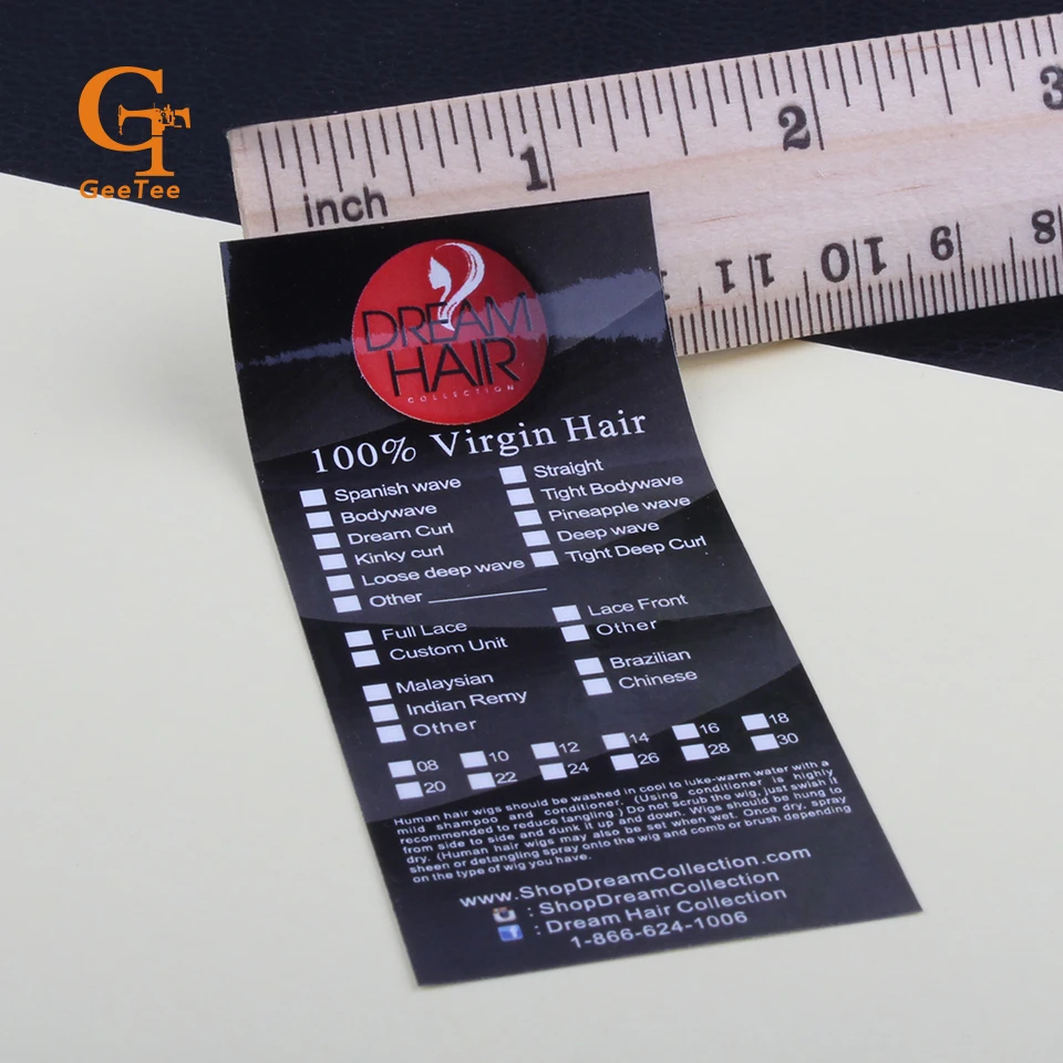 Изготовленным на заказ логосом девственные волосы для наращивания бумага пвх