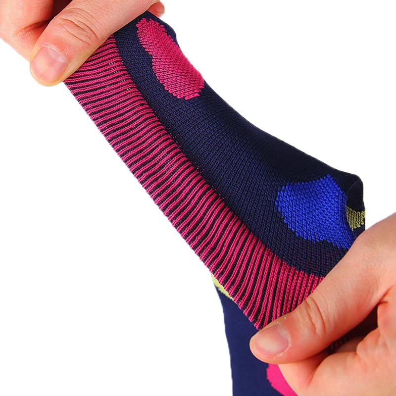 

7 Pair Compression Socks Kit Knee High/Long Polyester Nylon Sports Hosiery Running Cycling Socks