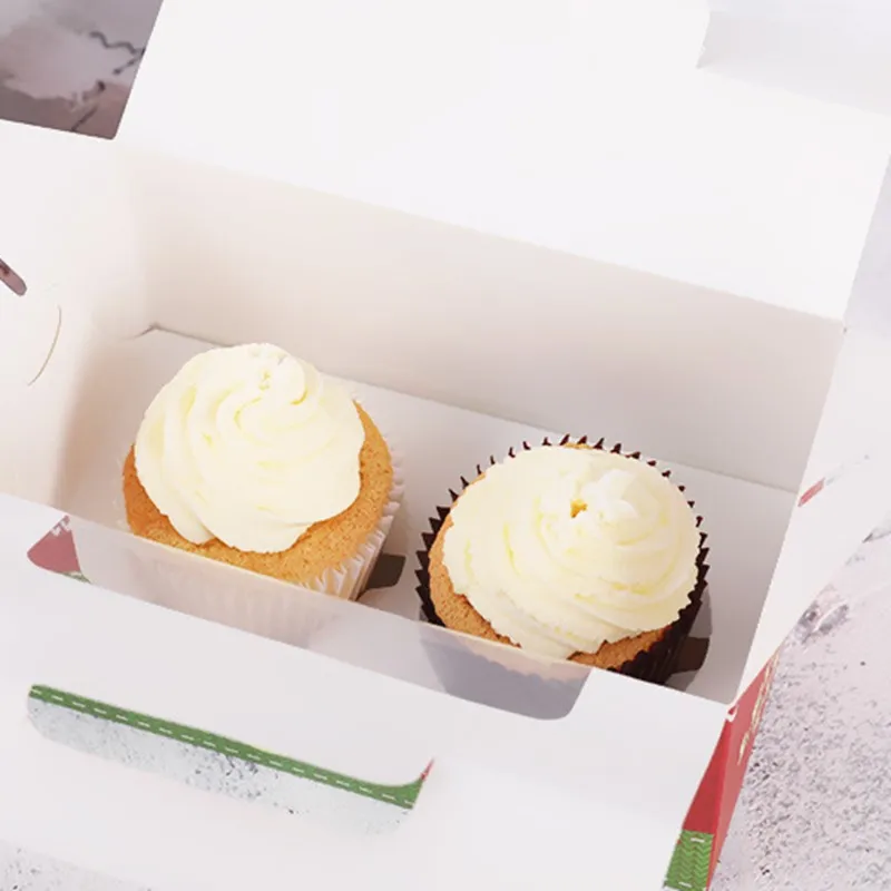 Рождественские десерты JO LIFE 10 шт. с прозрачной крышкой|Подарочные сумки и