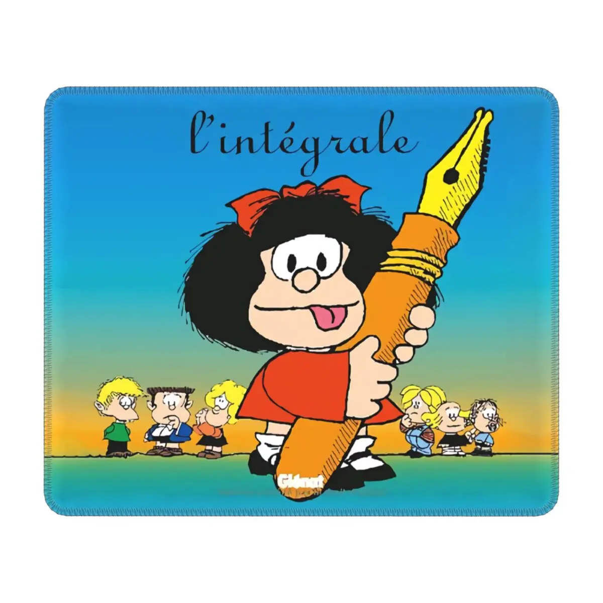 

Классический Коврик для мыши Mafalda из комиксов, Противоскользящий резиновый Базовый игровой коврик для мыши, аксессуары для Quino, мультяшный к...