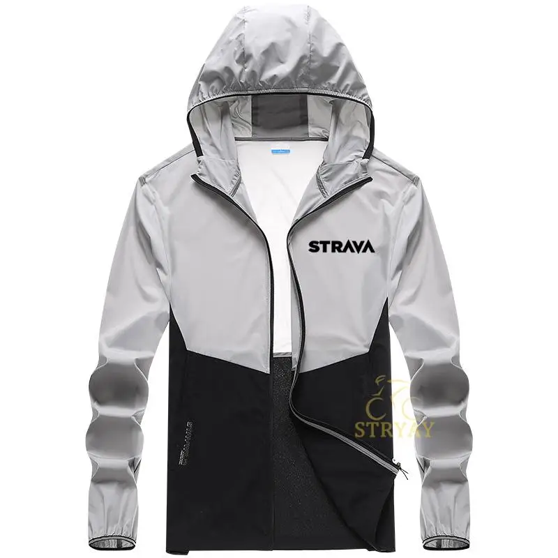 

Breathable Men's Windbreaker Strava Short Wind Cycling Jacket Sun Protection Downhill Cycling Jacket Motocross Riding Clothing
