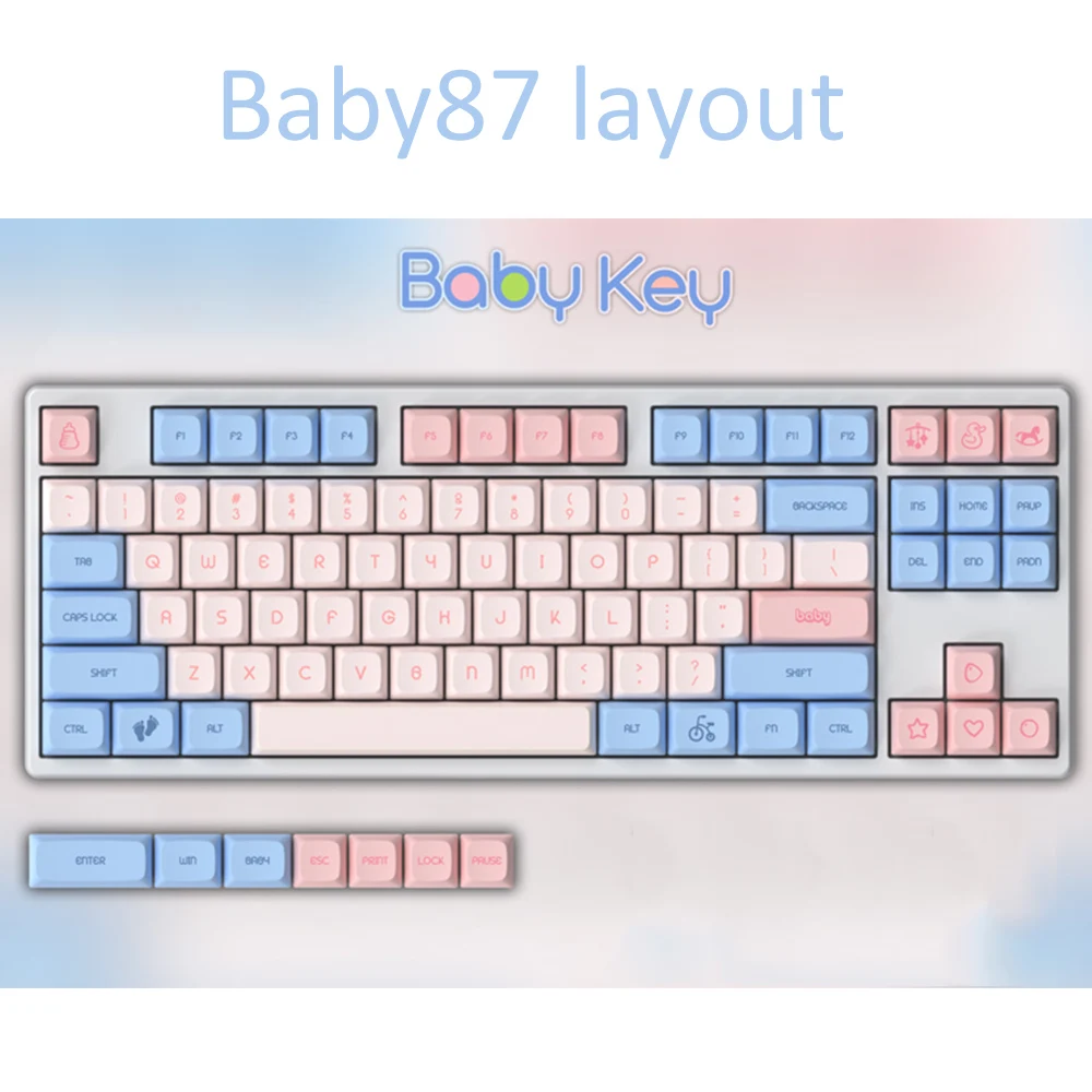 Клавиатура XDA для игр механическая с функцией сублимации PBT цвет в ассортименте |