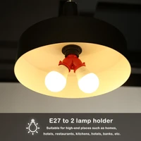 e27 lamp holder e27 bulb holder lamp 2 in 1 socket splitter adapter light base socket base extender splitter plug for led bulbs