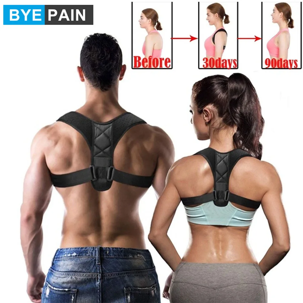 Регулируемый Корректор осанки для спины BYEPAIN корректор позвоночника плеч ремень