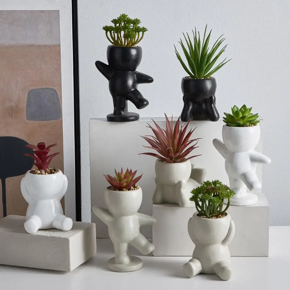 Скандинавский смоляный искусственный растительный горшок для оформления дома