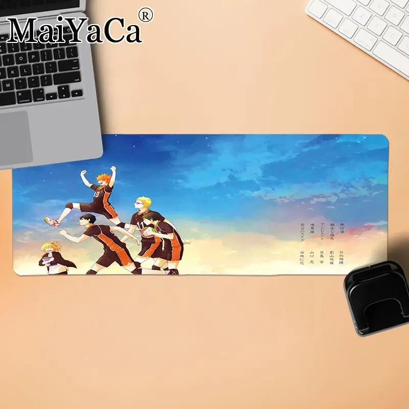 

MaiYaCa Boy Gift Pad Haikyuu Anime Customized laptop Gaming mouse pad for cs dota 2 LOL gaming mouse pad free mouse pad