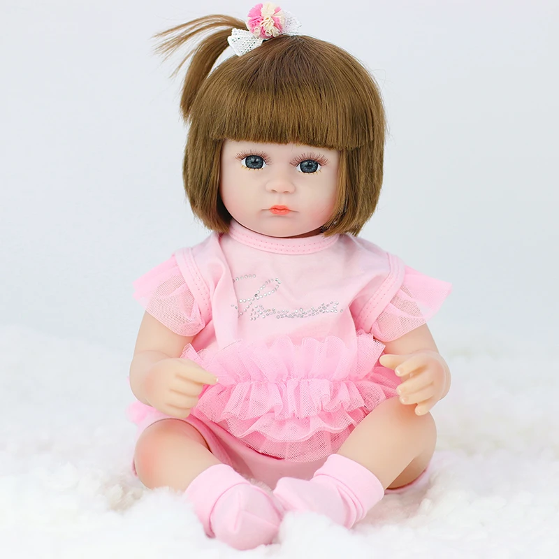 

2020 New Reborn Baby Doll 42CM Toys for Girls Accompany Doll Reborn Dolls Lifelike Toddler Bebe Reborn Birthday Christmas Gifts