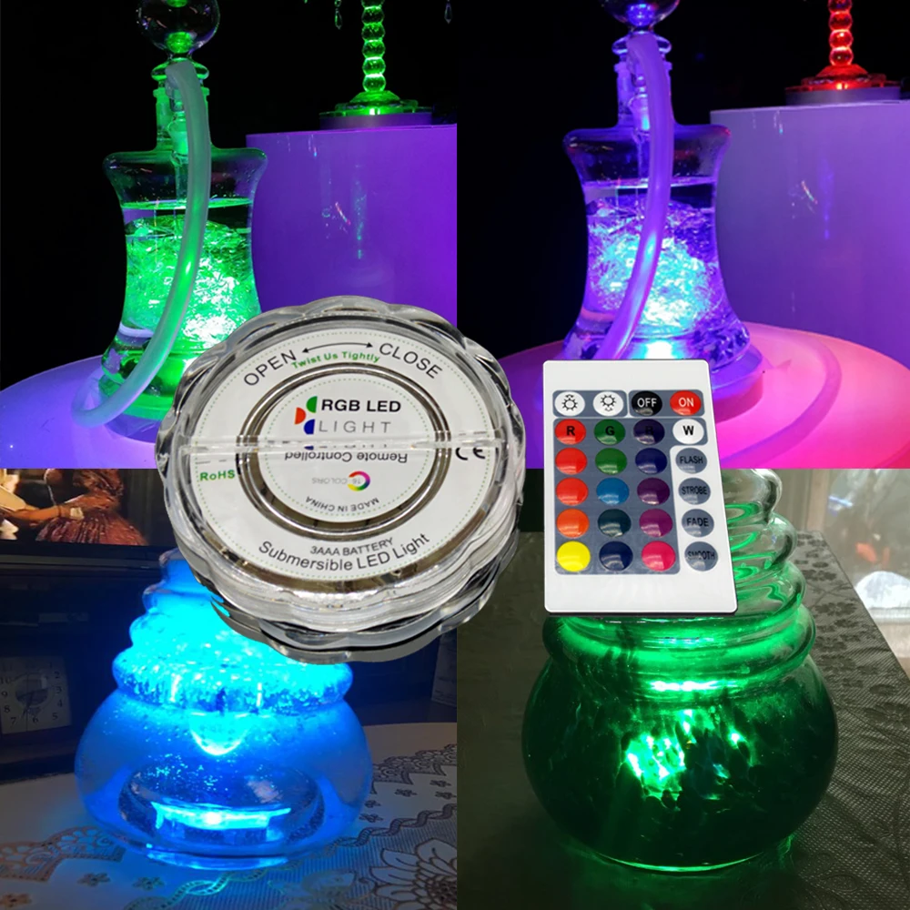 Новый светодиодный светильник для кальяна RGB 16 цветов Narguile Nargile Chicha аксессуары