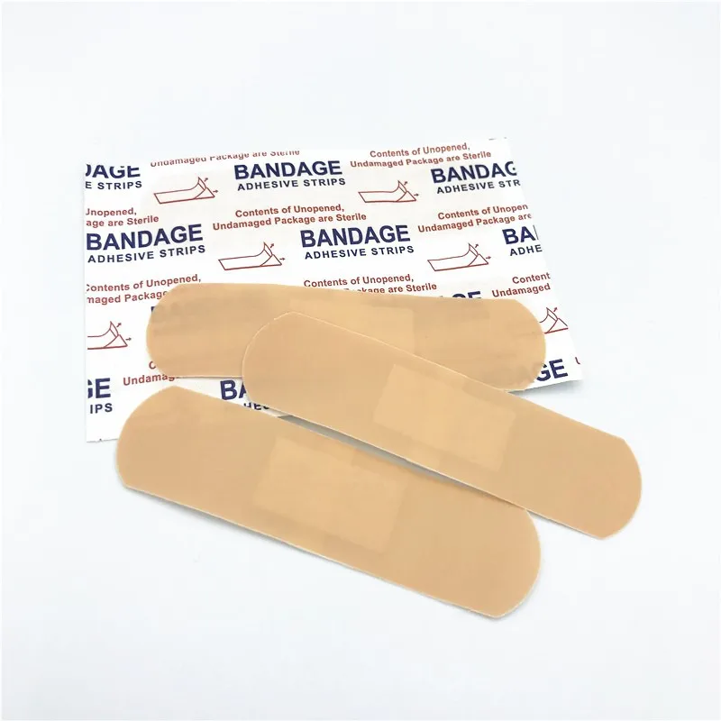 

100Pcs/lot Waterproof Breathable Band Aids Cushion Adhesive Plaster Wound Hemostasis Sticker Band For First Aid Kit Survival