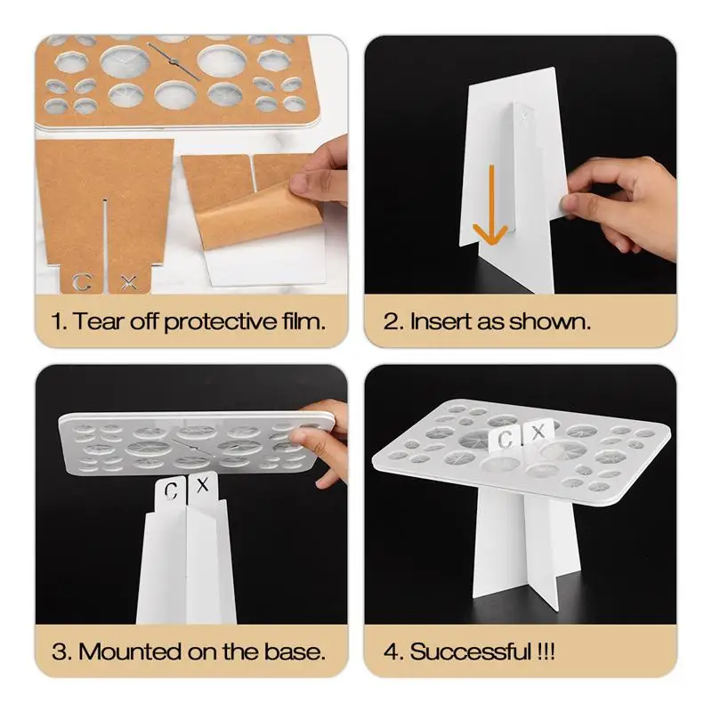 

BellyLady 26 Hole Acrylic Rectangular Makeup Brush Cleaning Washing Rack Storage Organizing Tool