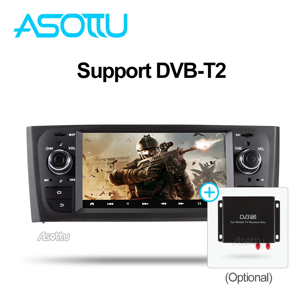 Asottu android 9 0 автомобильный dvd для Гранд пунто 2006 2007 2008 2009 2010 2011 2012 автомобиль радио gps