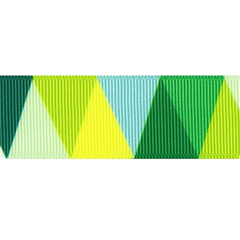 Лента для волос с геометрическим узором 25 мм 5 ярдов декоративно-упаковочная