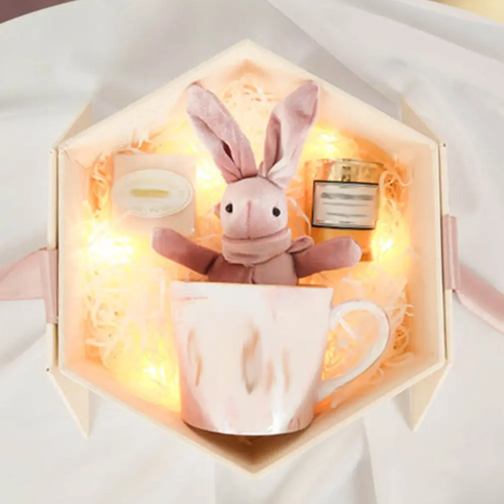 

20cm NEW wishing Rabbit Plush Stuffed Rabbit Animal Key chain toy Kid Party Bouquet linen Dolls wedding gift