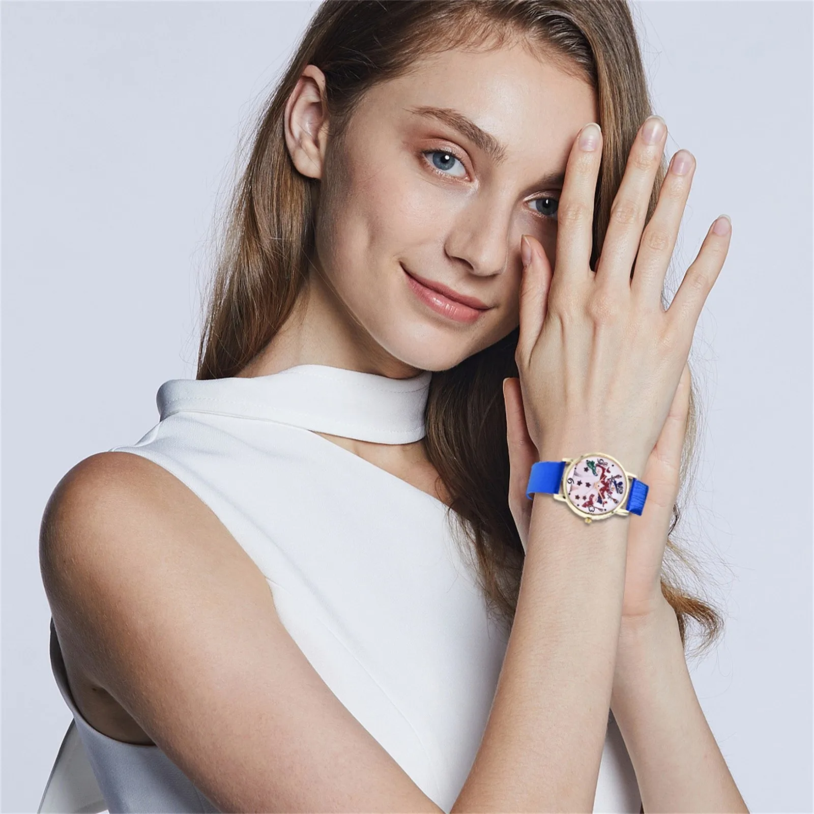 Copy S Luxury Watches Quartz Watch Christmas Fashion S^imple Belt Dial Ladies Часы Женские | Наручные часы