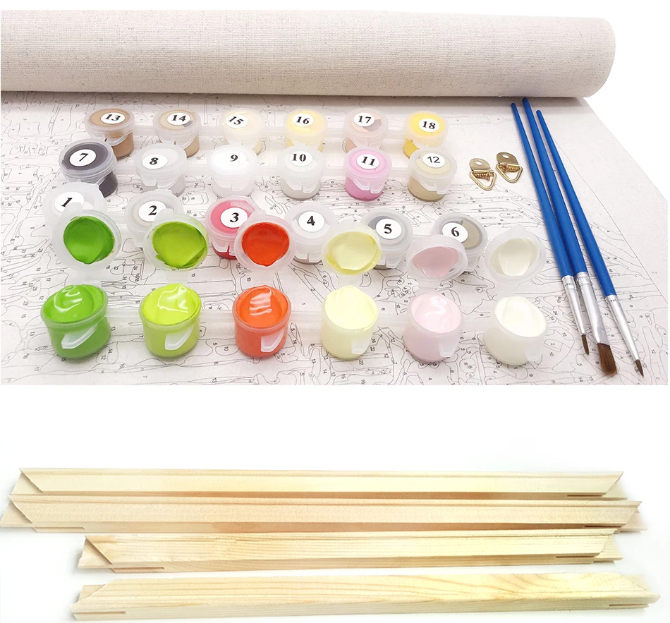 Набор для рисования по номерам на холсте Лодка | Дом и сад