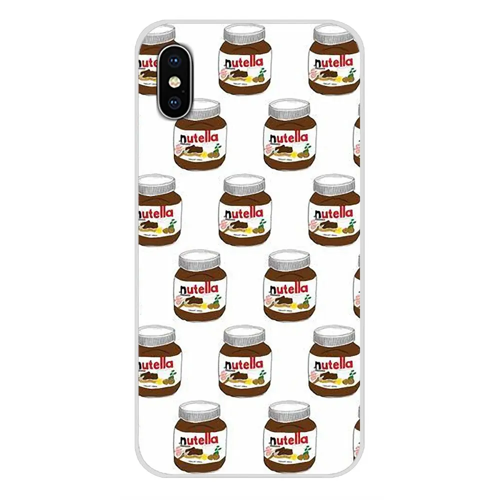 Transparent Soft Case Chocolate Food Tumblr Nutella For Xiaomi Mi4 Mi5 Mi5S Mi6 Mi A1 A2 5X 6X 8 9 Lite SE Pro Max Mix 2 3 2S on - Прозрачный мягкий чехол для смартфона Xiaomi Mi4 Mi5 Mi5S Mi6 Mi A1 A2 5X 6X 8 9 Lite SE Pro Max Mix 2 3 2S с изображением ш