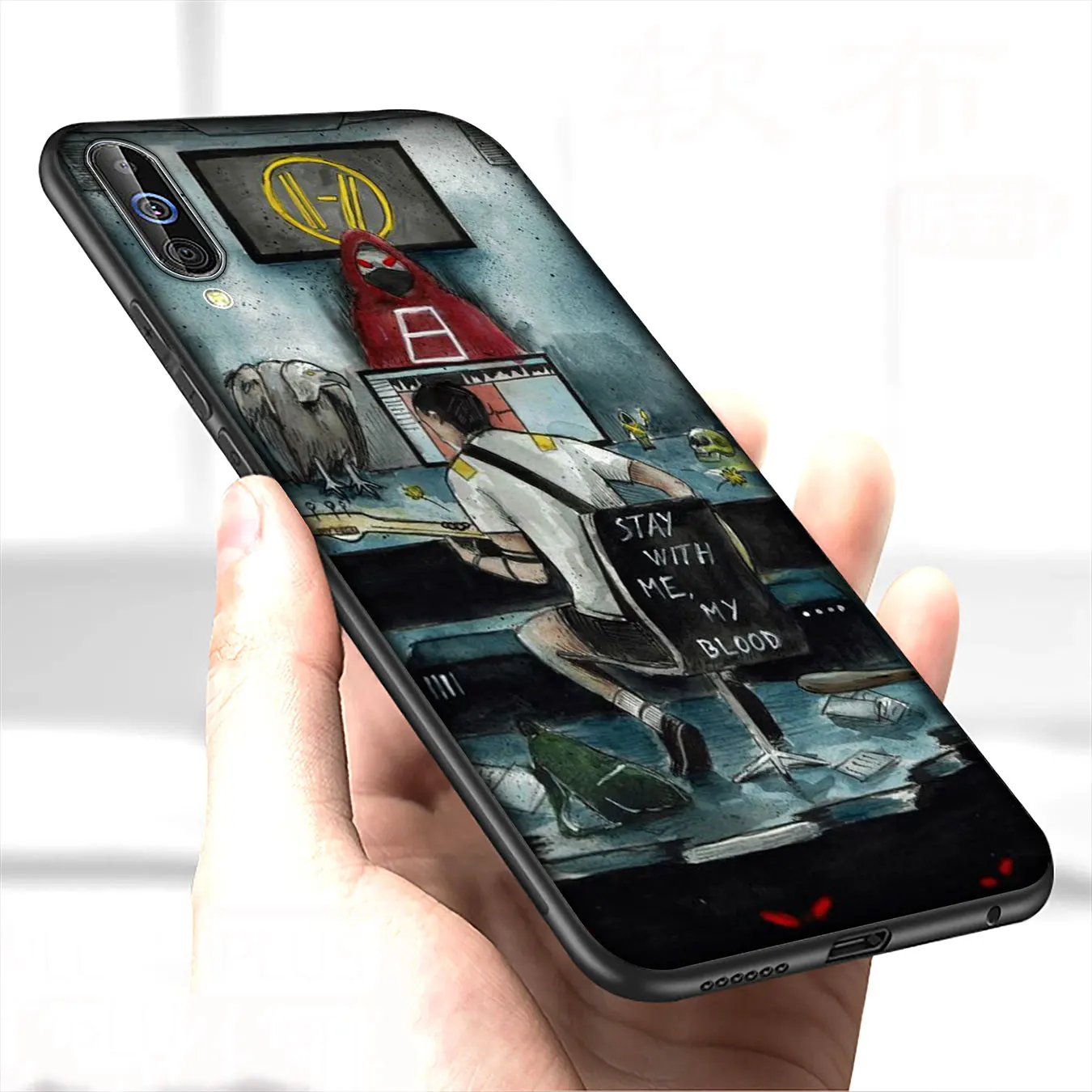 Мягкий силиконовый чехол с цитатой музыкальной группы Twenty One 21 Pilots для Samsung Galaxy A70