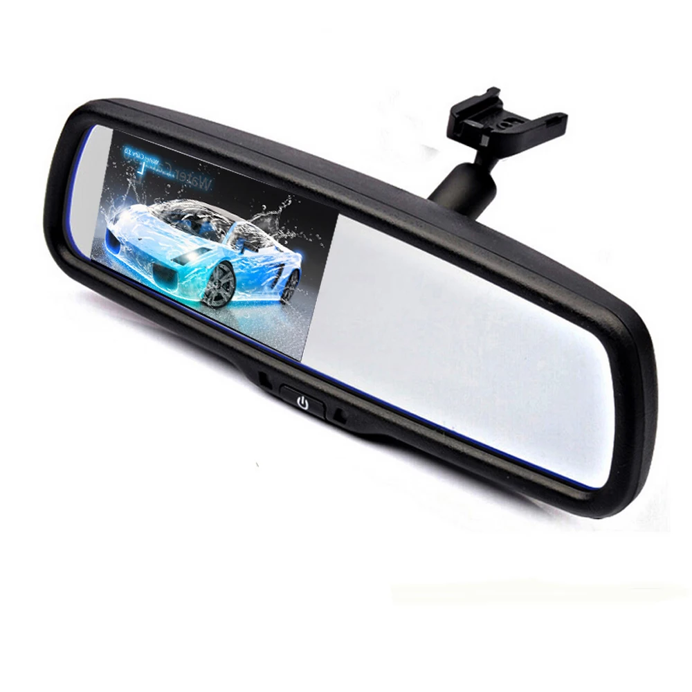 4 3 &quotTFT lcd Зеркало заднего вида Автомобильный монитор видео вход 2Ch со специальным