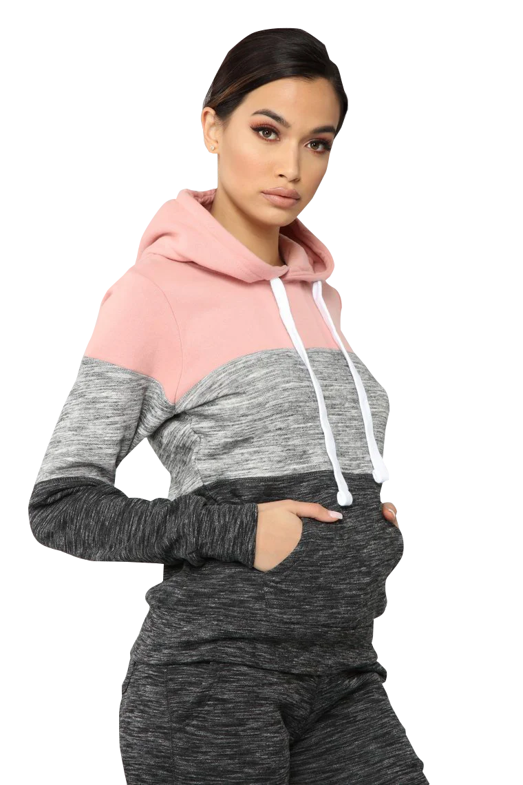 Autumn Winter Patchwork Women Sweetshirts 2021 Casual Oversized Female Hoodies Ladies Streetwear Top Hooded Clothes Aesthetic