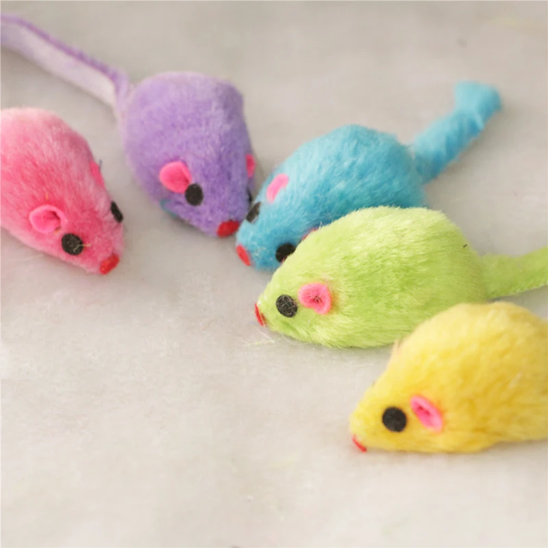 Dozzlor 15 шт/20 шт/30 шт кошачьи игрушки мышь образные забавные мыши котенок игральные 5