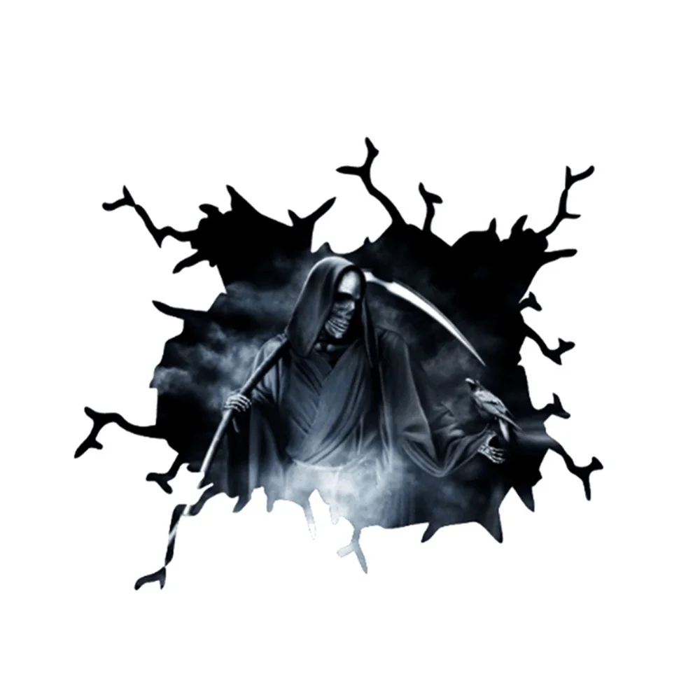 

Halloween Decorative Stickers Car Skeleton Stickers Car Window Stickers Waterproof Home Horror Skeleton Stickers Black