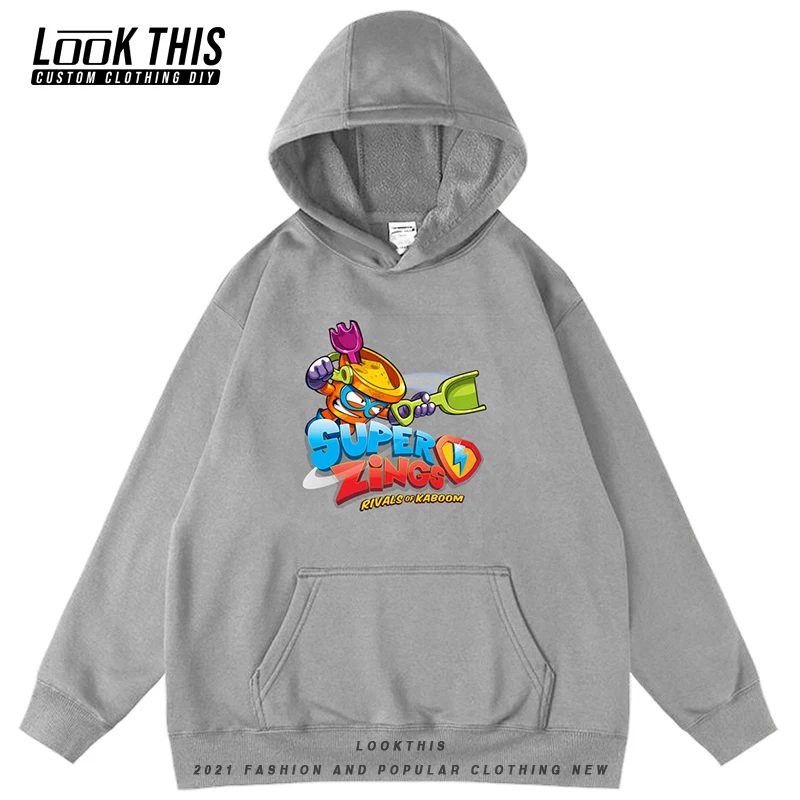 

Superzings 2021 Boy Print Hoodies Streetwear Casual Fashion Men's Hoodie Loose Funny Cartoon Oversized Sweatshirt Pullover Tops