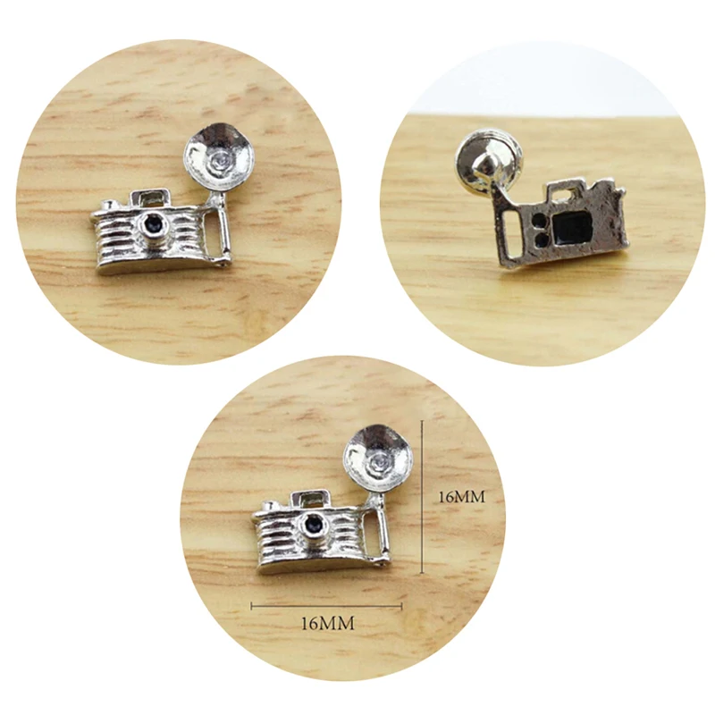 

1/12 Dollhouse Miniature Accessories Mini Metal Camera Simulation Furniture Model Toys for Doll House Decoration