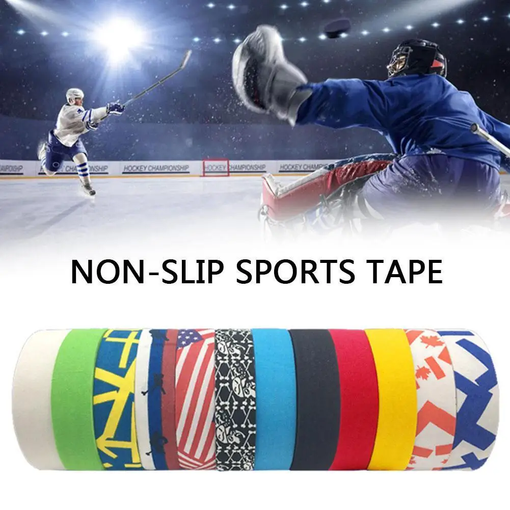 

Non-slip Sports Tape Ice Hockey Bar Tape Badminton Handle Cloth Anti-slip Sticky Grip Tape Handlebar Bike T5R3