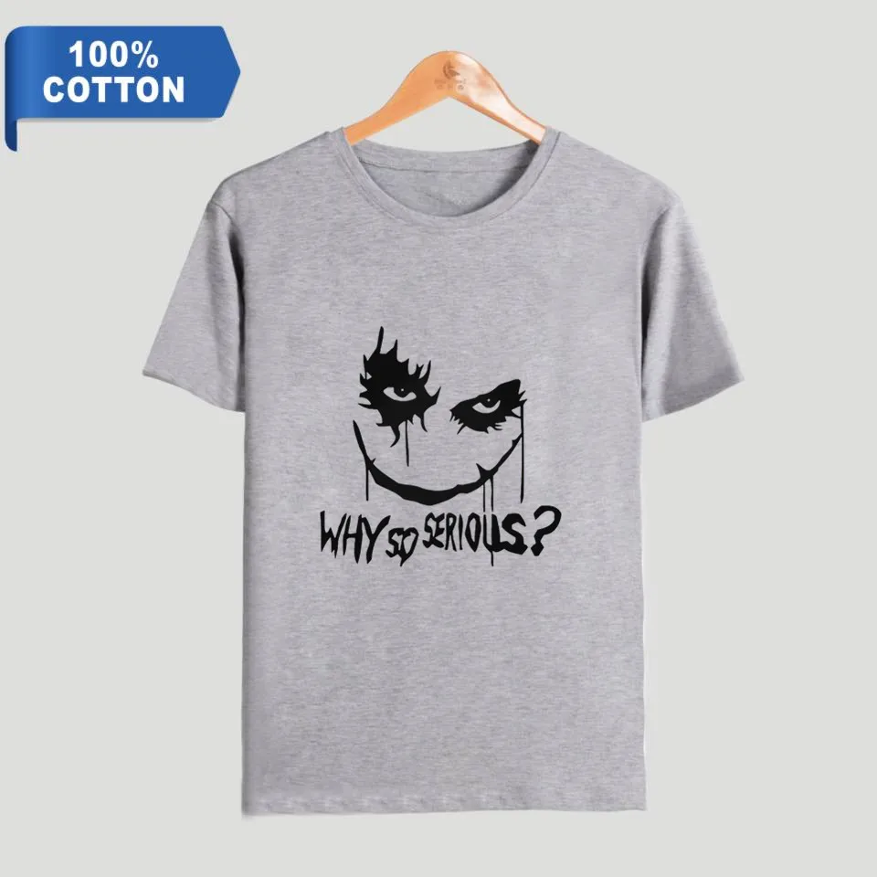 HAHA Joker почему так много футболка летние сексуальные женщины/мужчины смешной