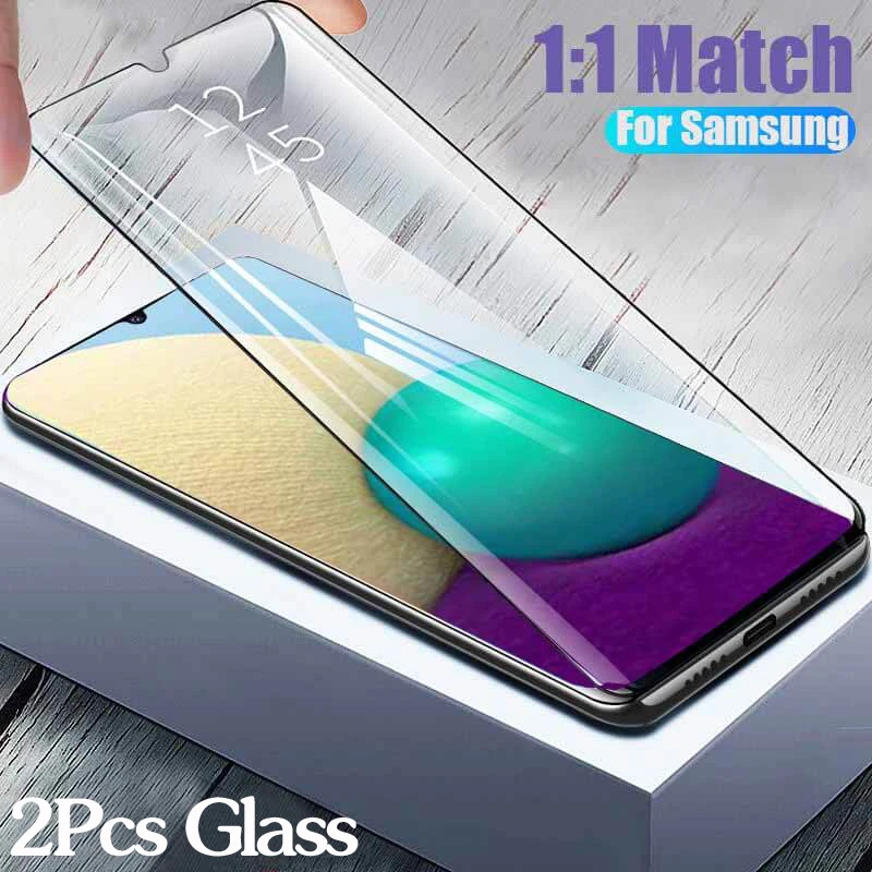 

2Pcs Protective Glass For samsung a02s case for samsung galaxy a02s m02 a02 s m02s a12 a32 a52 a72 5g Tempered Glass phone cover