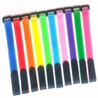 10 шт. 2*30 см многоразовый крепежный велосипедный галстук, нейлоновый крючок и петля, прочный многоцелевой самоклеящийся Высококачественный ремень, кабельные стяжки