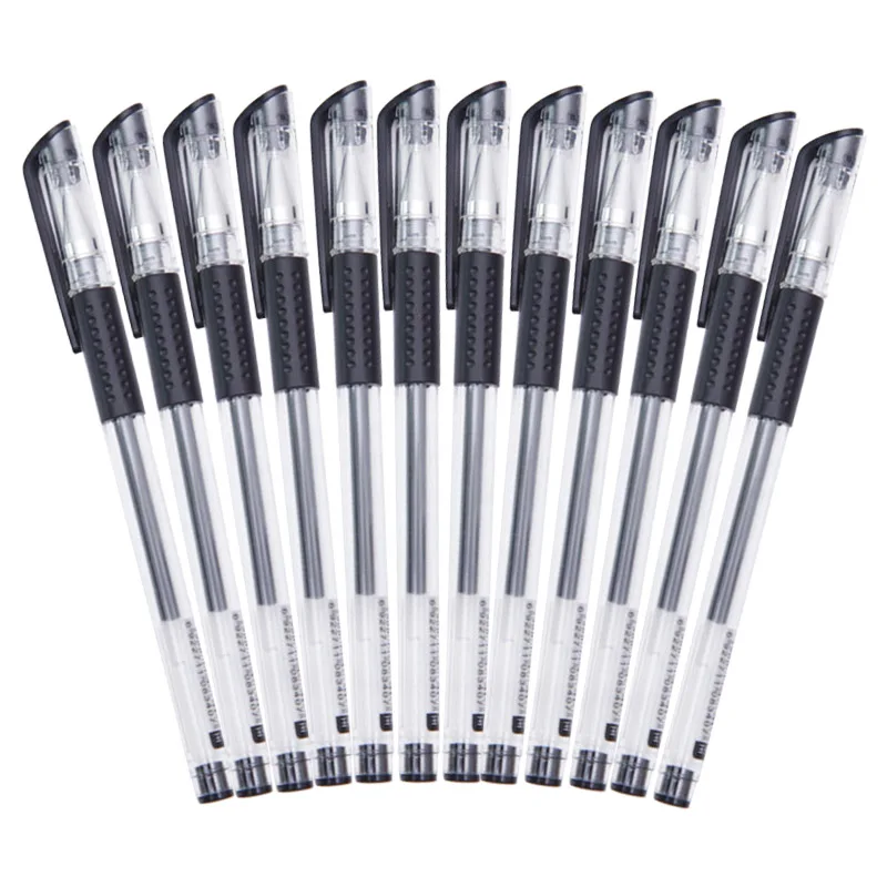 

Guangbo Gel Pen 0.5mm Black Water-Based Pen Office Stationery Carbon Pen 12pcs/box Signature Pen Bullet Pen Black/Blue/Red