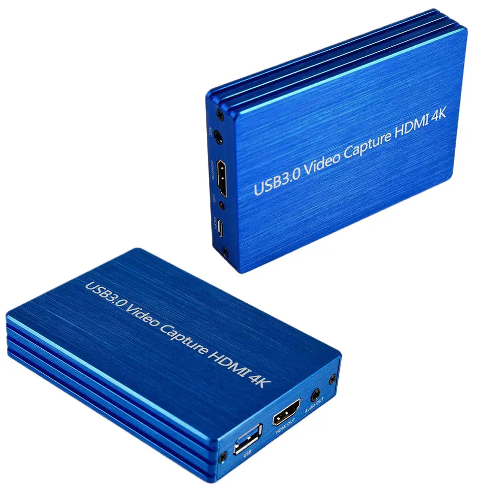 

4K 1080P 60fps Grabber for To USB3.0 Converter Loop Out Live Streaming Audio Video Card Plug And Play Portable Computer