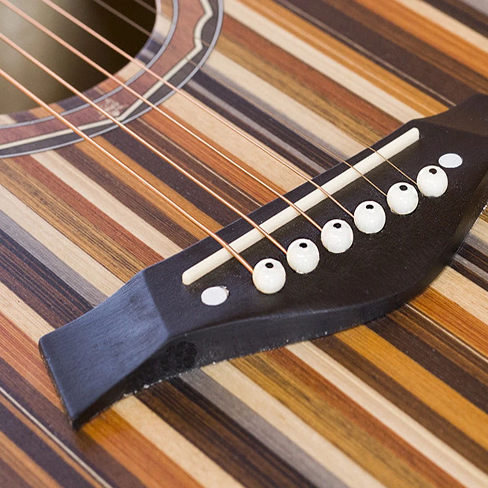 Гитарный гриф из дерева и розового 41 дюйм 20 класса поп полоска стиль колледжа для