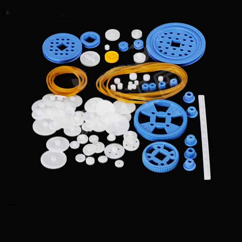 80 видов пластиковых шестеренок однослойная головка червячного редуктора шкив 0 5