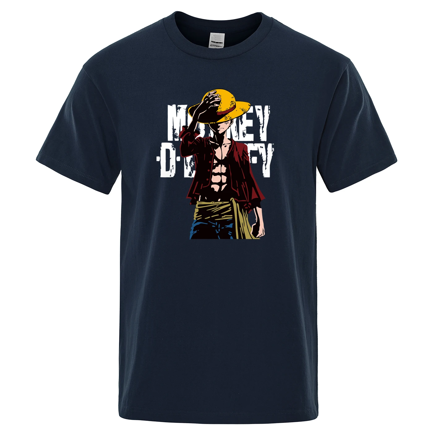 Футболка Луффи Мужская цельная воздухопроницаемая тенниска с амином майка в