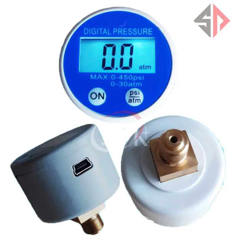 Цифровой Манометр 0-450 psi измеритель давления воздуха с USB 1/8G | Инструменты