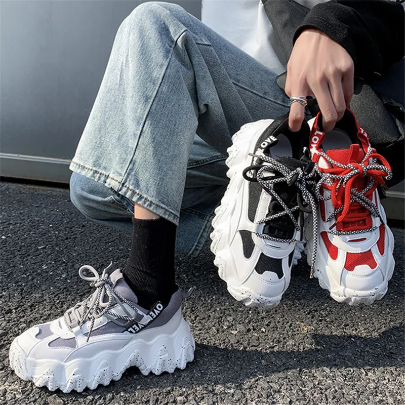 

Increased Women's Mesh Breathable Platform Sneakers 2020 New ArrivalsFamale Chunky Shoes Sneakers Casual Shoes Women's Shoes