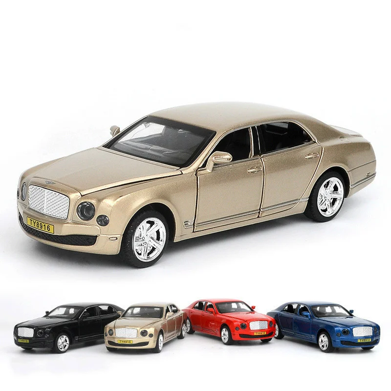 Модель автомобиля из сплава Mulsanne 1/32 модель с 6 дверцами открытая металлическая