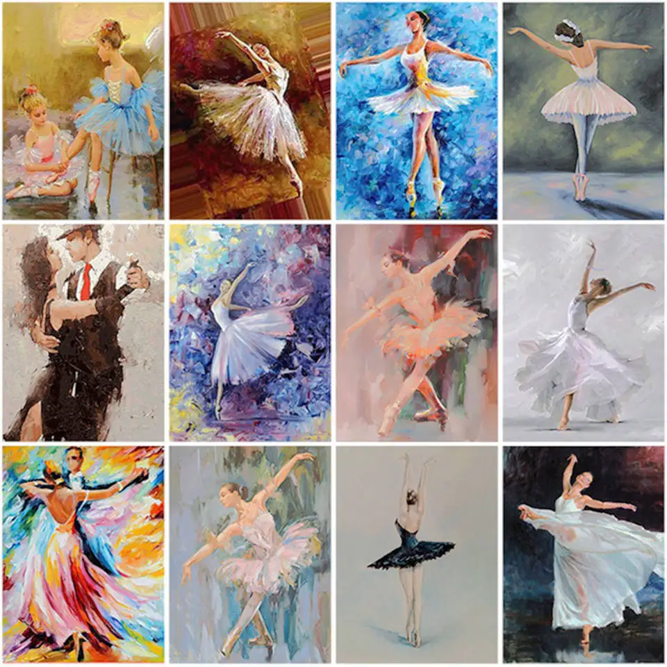 

5D Diamant painting Schilderen Kit Verf Dancers girl Volledige Vierkante & Ronde Diamant Borduurwerk Kruissteek Diamant mozaïek